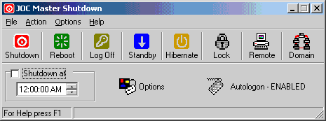 JOC Master Shutdown 1.3.7.8 screenshot